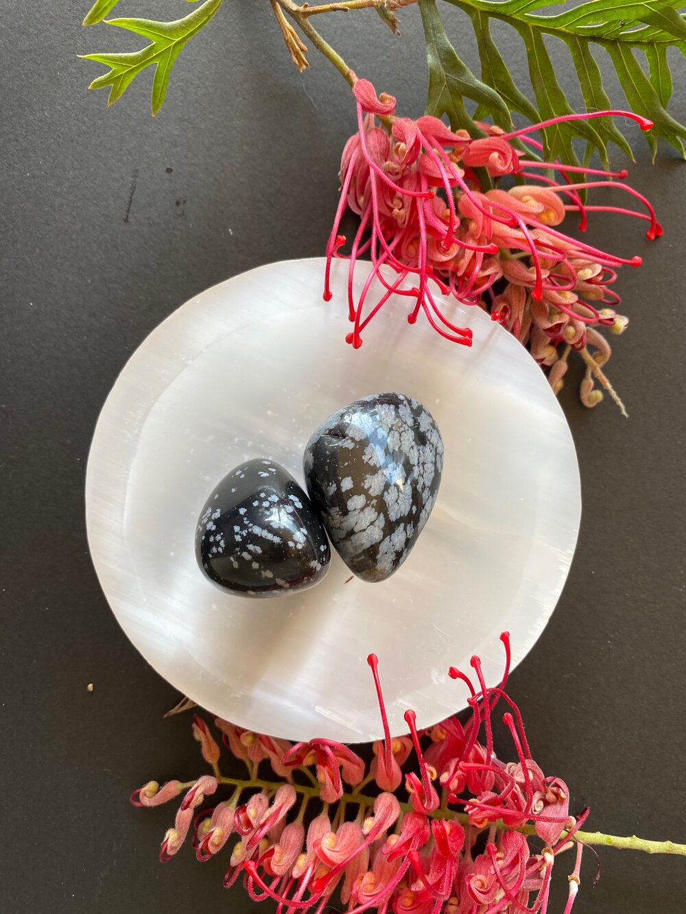 Snowflake Obsidian tumbles