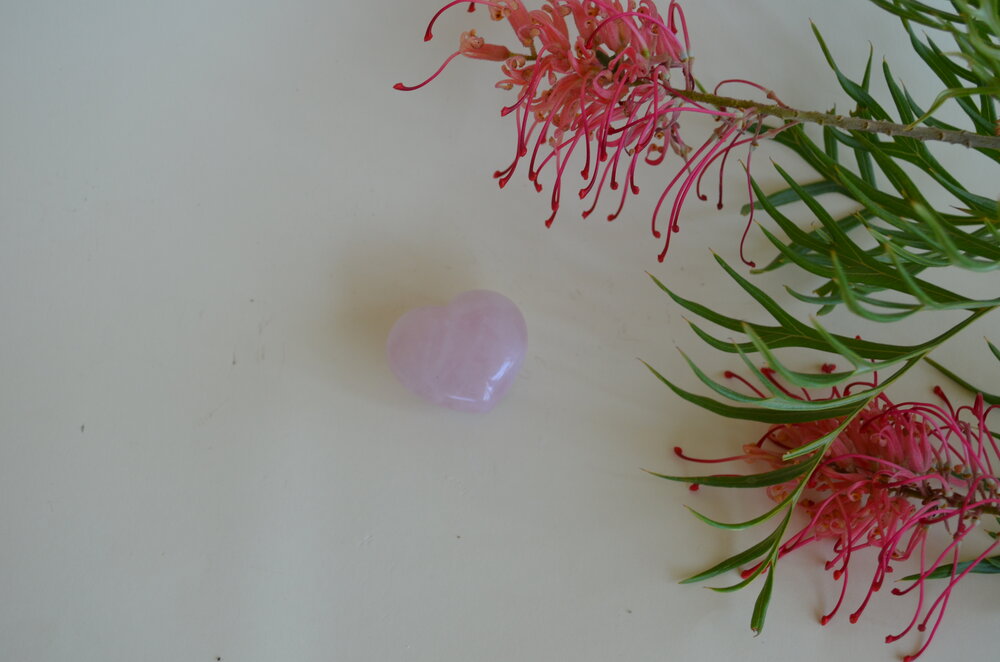 Rose Quartz heart
