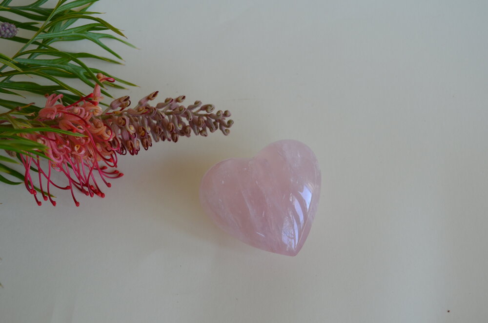 Rose Quartz heart