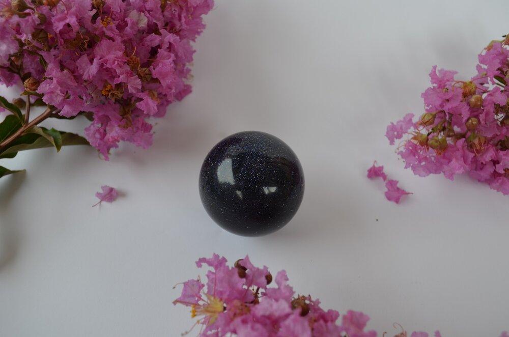 Blue Goldstone Sphere